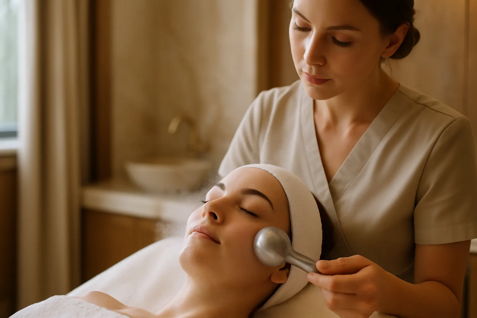 Криомассаж лица — Уход «Ледяной пилинг», Brow Lash Bar Ильинское